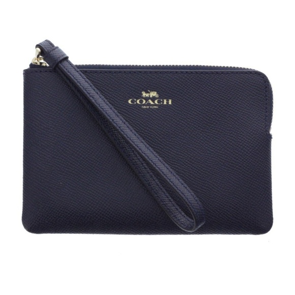 Coach Handbags - Coach Wristlet in Midnight Blue